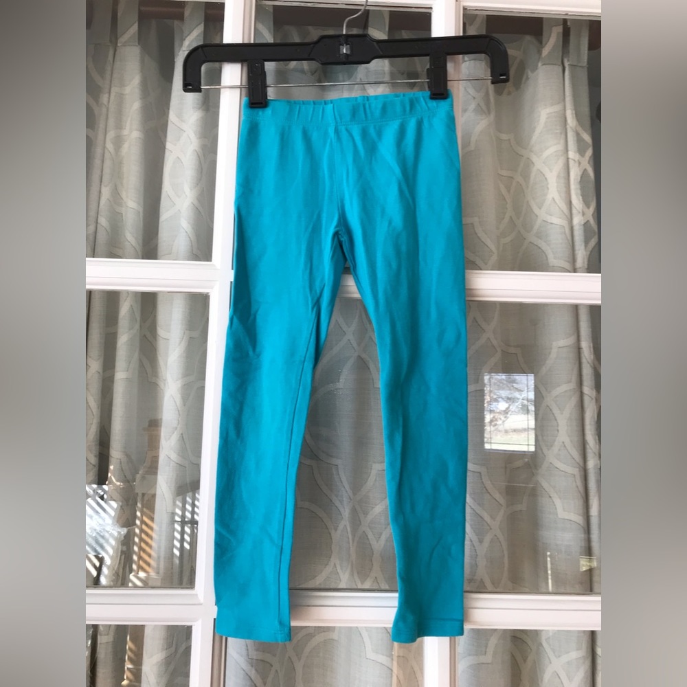 Osh Kosh size 6 turquoise blue leggings in EUC, no defects, pet-free smoke-free